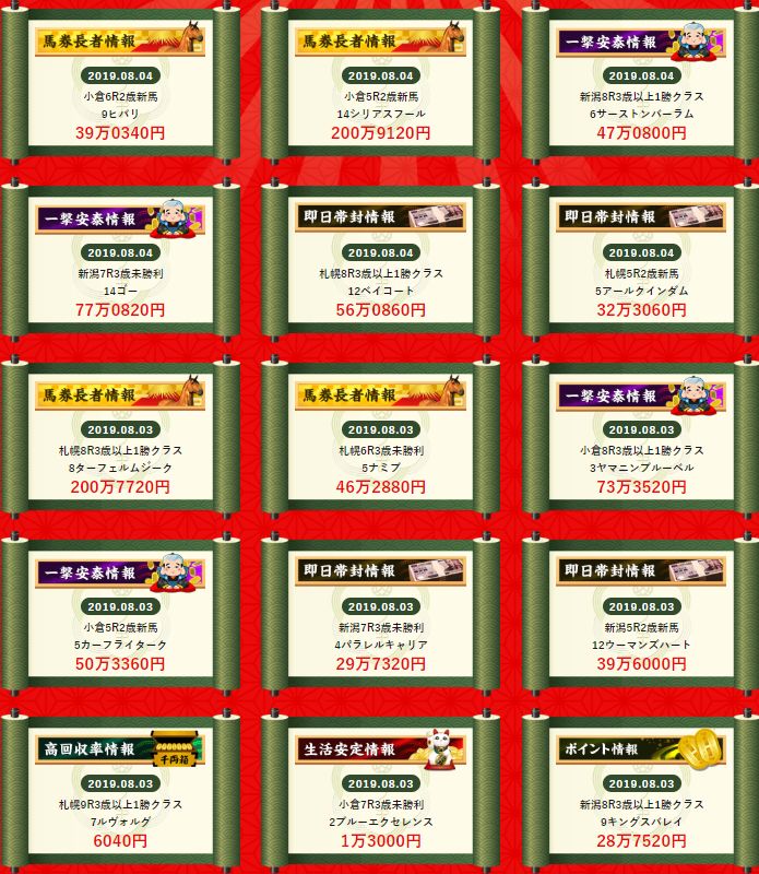 うま屋総本家_的中実績直近