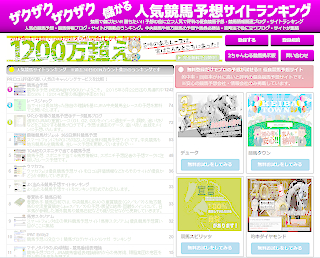 人気競馬予想サイトランキングの画像